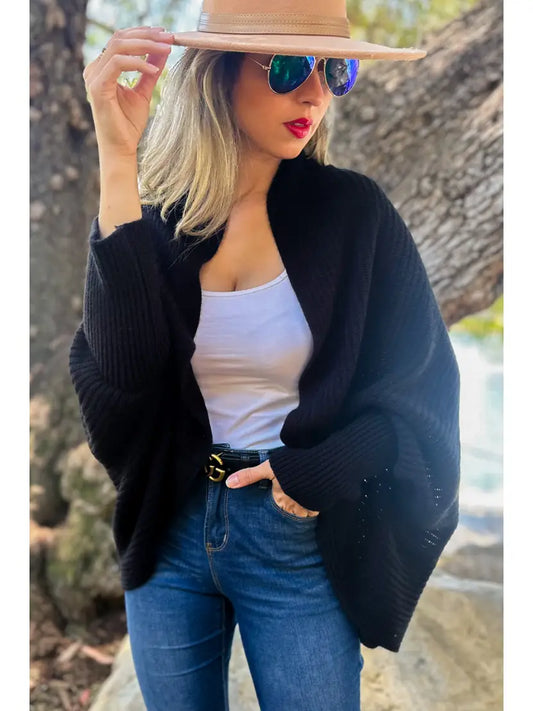 Black Shrug Cardigan