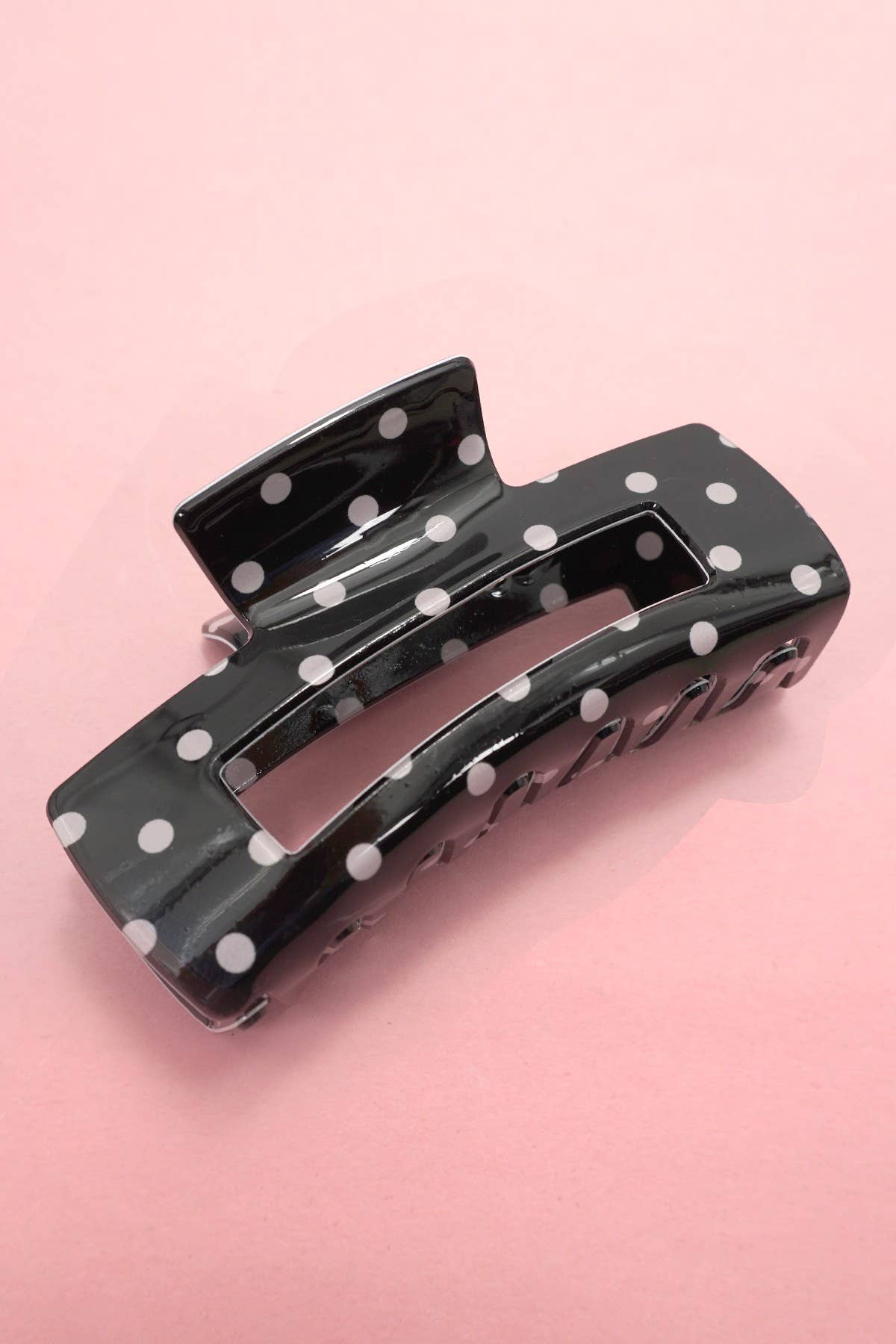 Polka Dot Hair Claw Clip