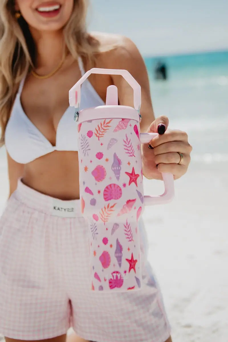 Beach Seashells Drink Tumbler
