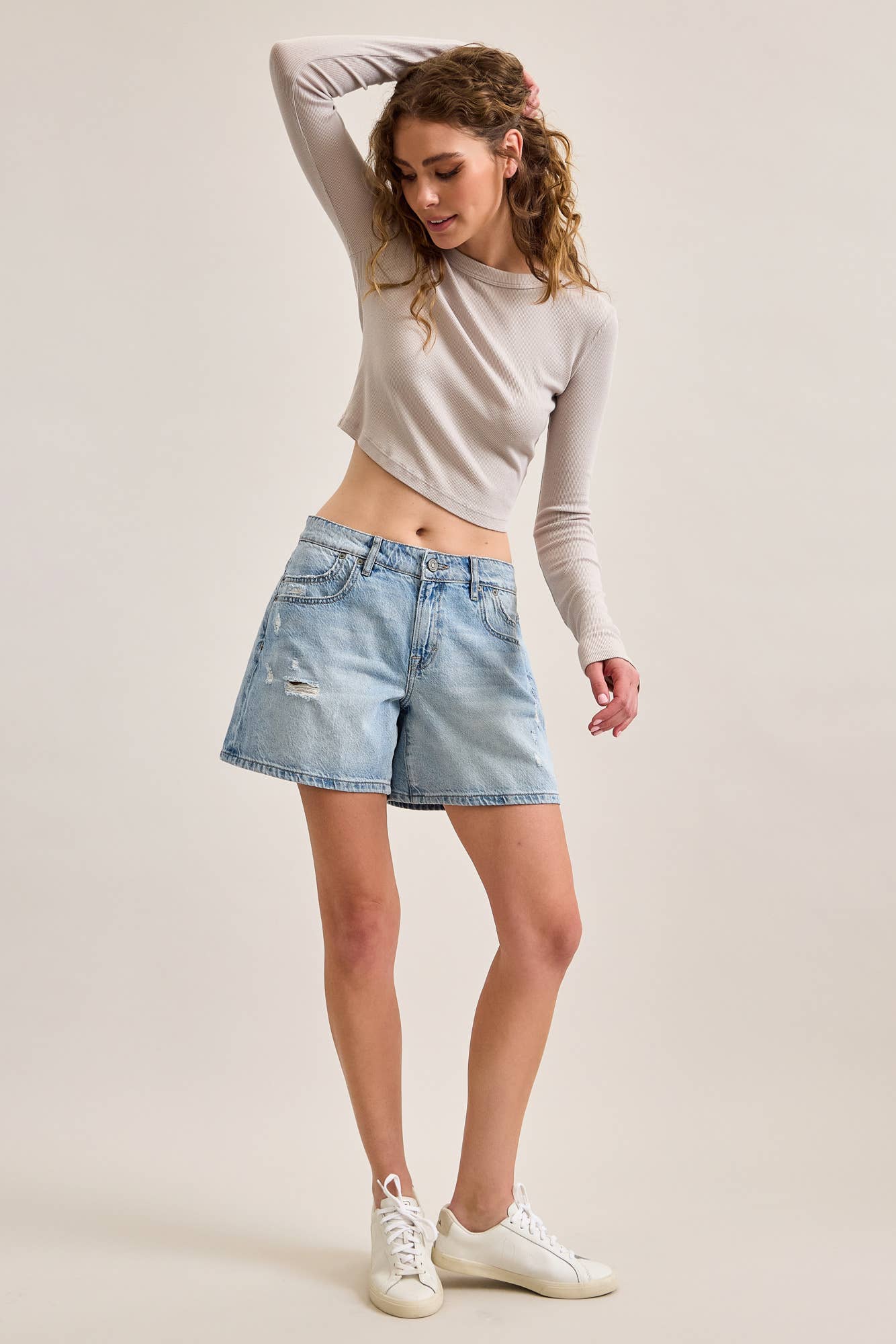 Mid-Rise Sammie Barrel Shorts