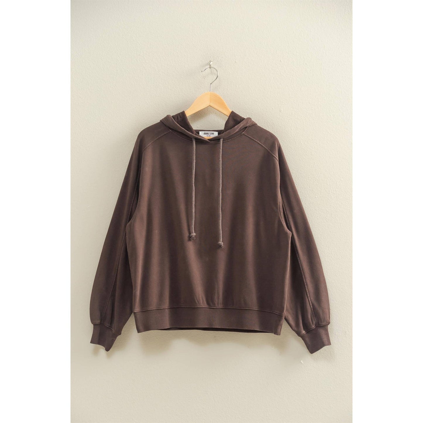 Mineral Washed Seam Detail Hoodie
