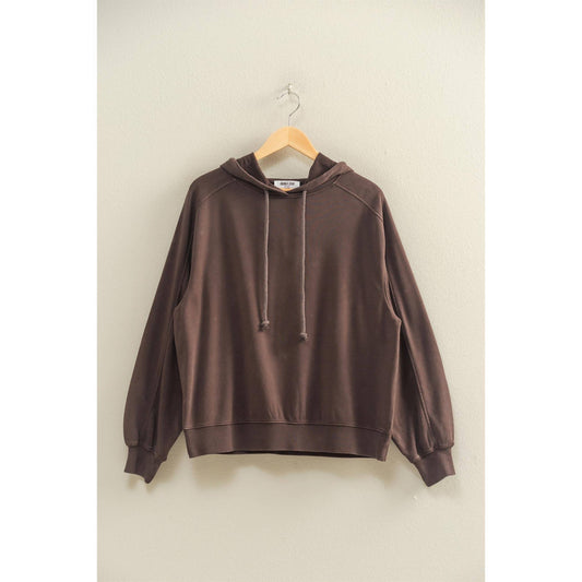 Mineral Washed Seam Detail Hoodie