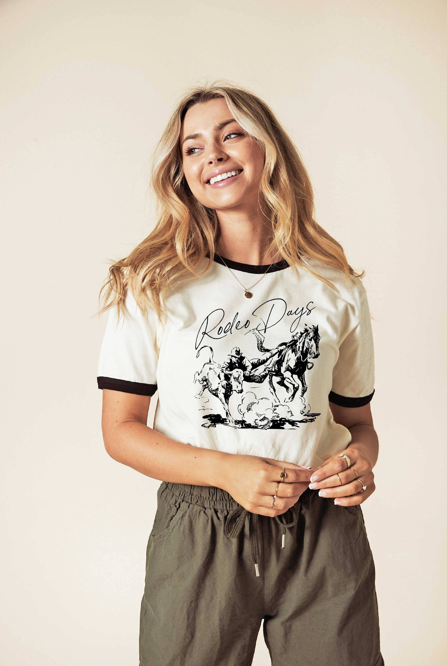 Rodeo Days Ringer Graphic T-Shirt