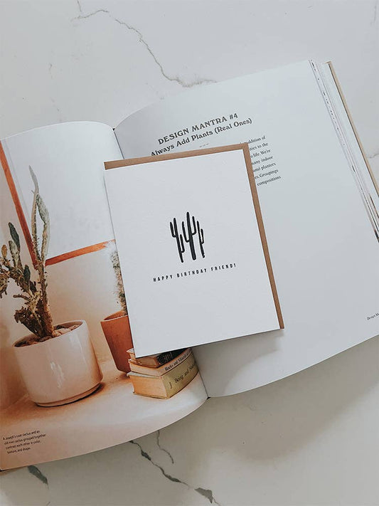 Cactus Happy Birthday Card