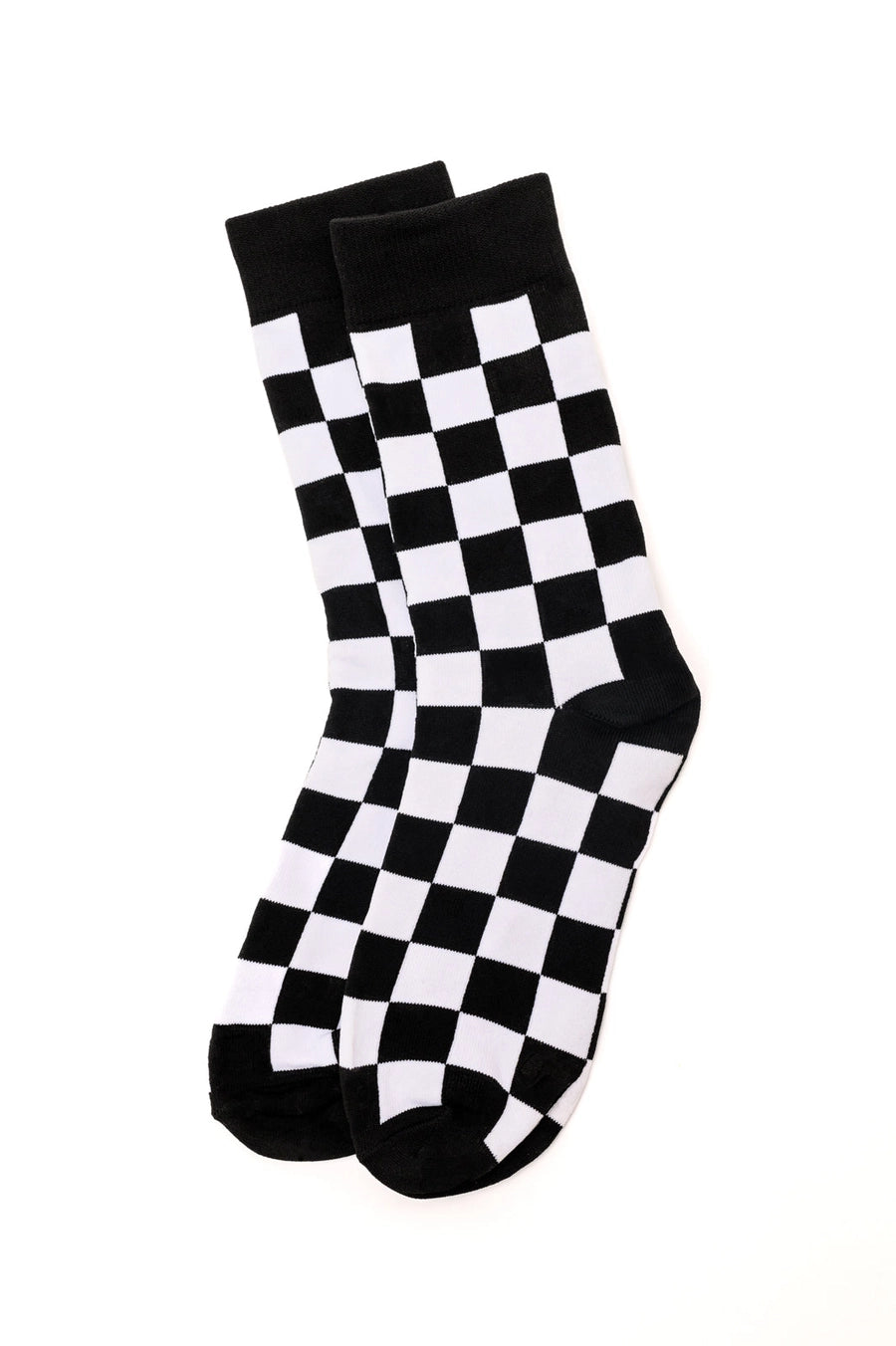 Black Checker Socks