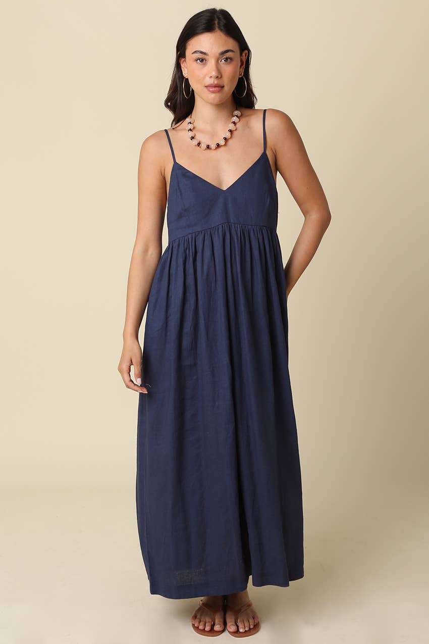 Allison Linen Cami Maxi Dress