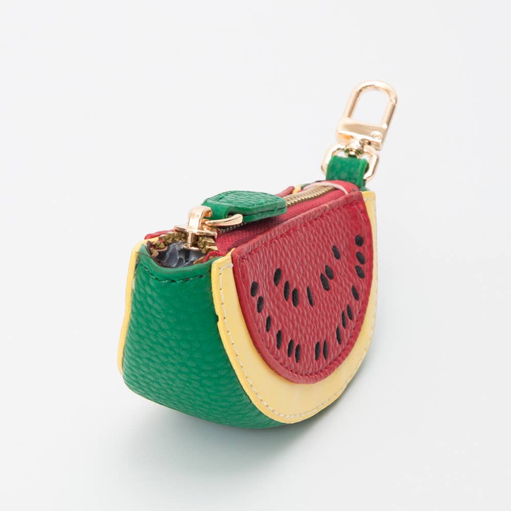 Faux Leather Watermelon Bag Charm