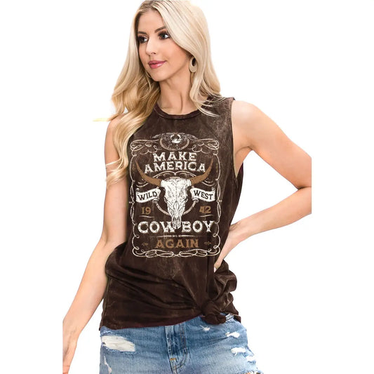 Make America Cowboy Again Tank