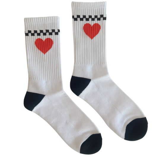 Heart Crew Socks