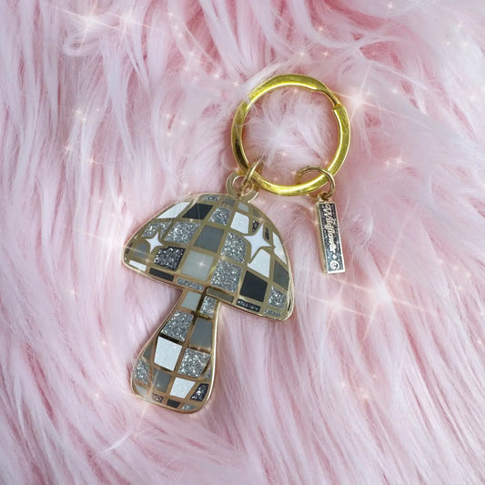 Disco Mushroom Keychain