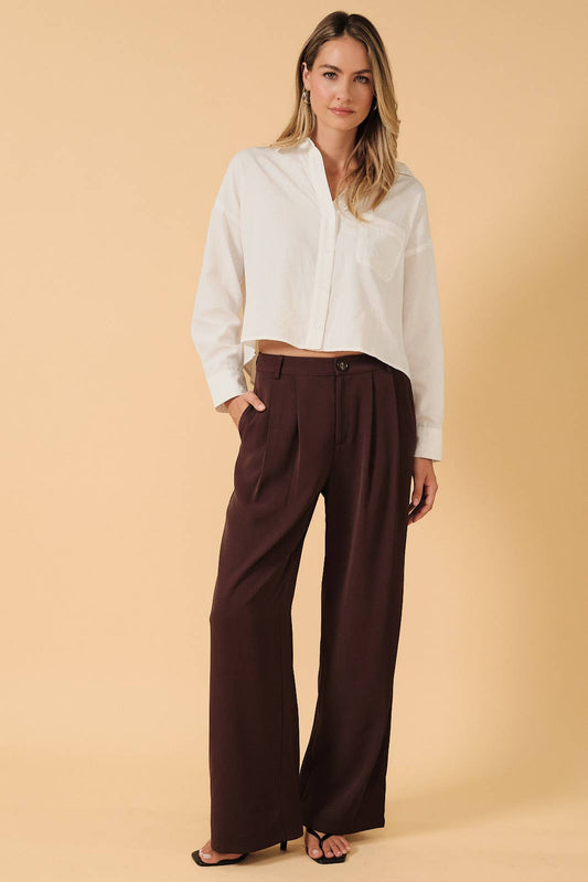 High Waist Wide Leg Trousers