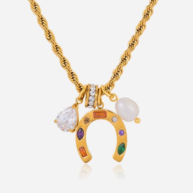 Horseshoe Charm Necklace