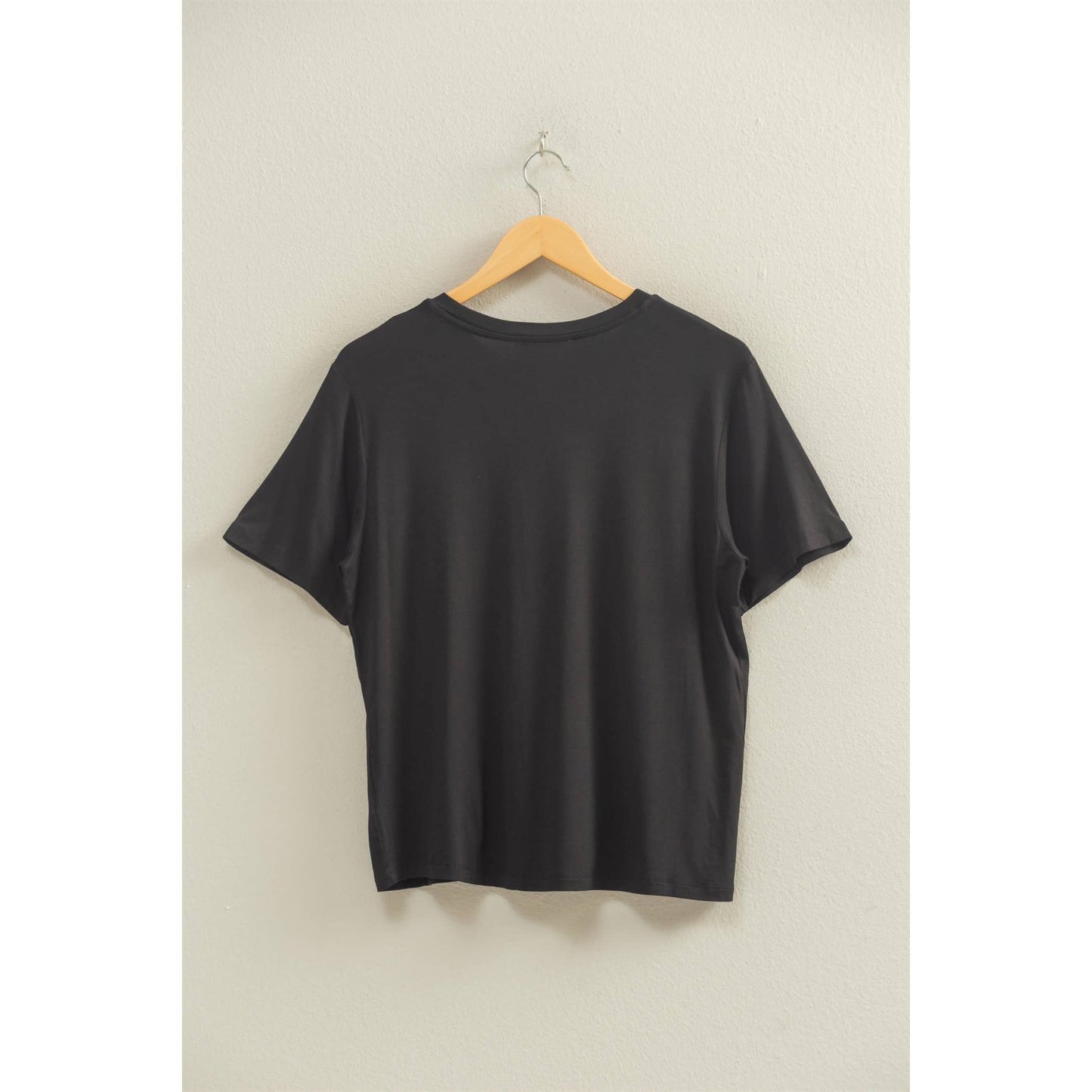 Crew Neck Short Sleeve Top