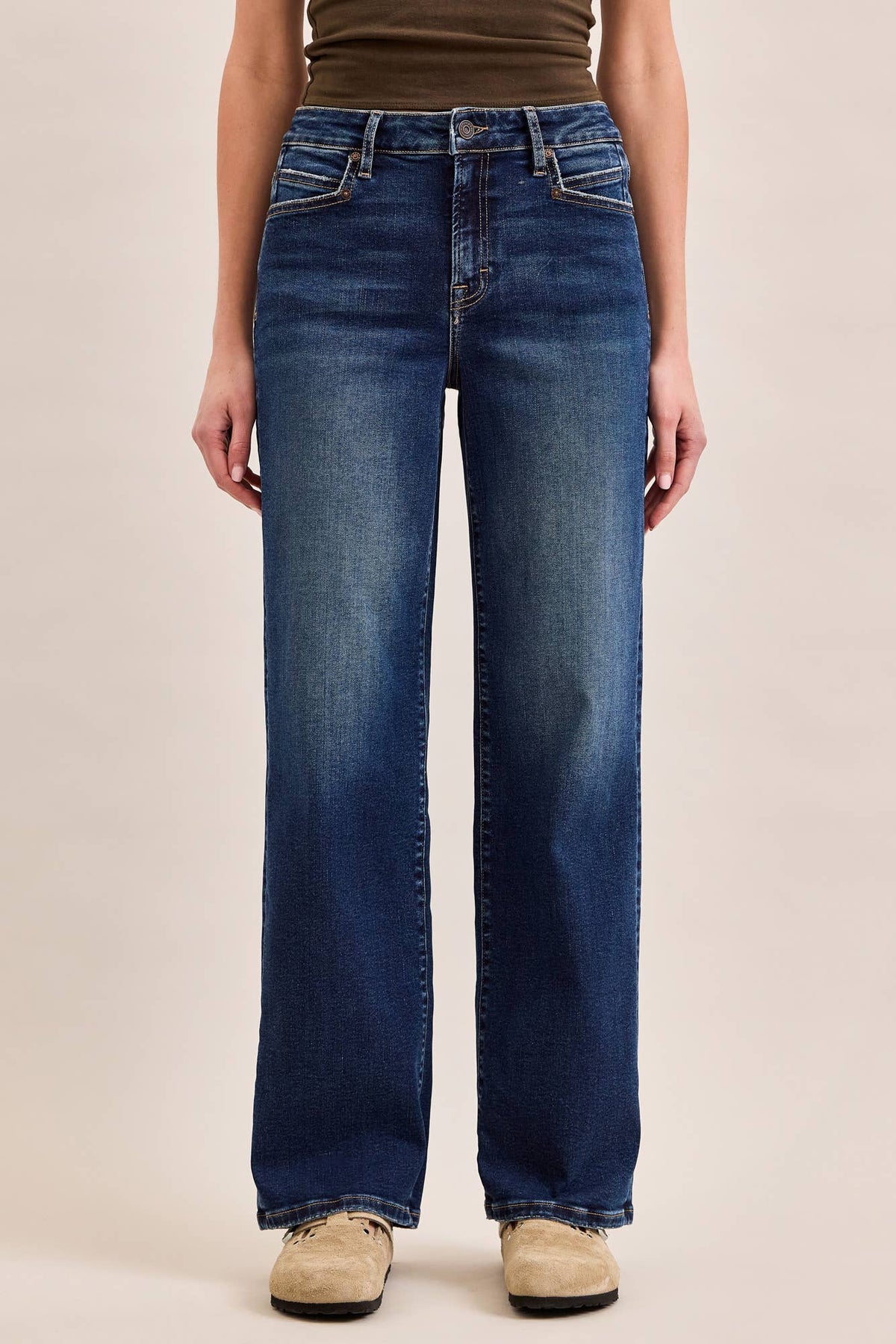 Classic Straight Leg Denim Jeans