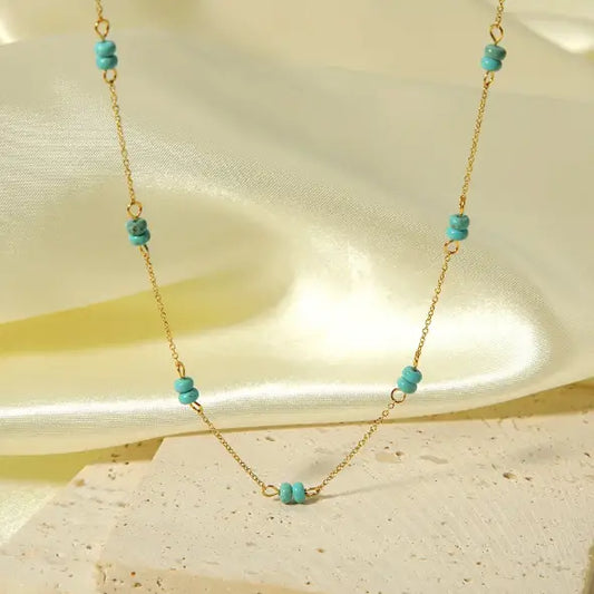 Beaded Turquoise Necklace