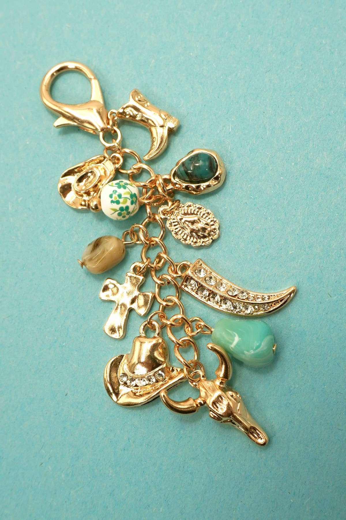 Western Porcelain Bag Charm