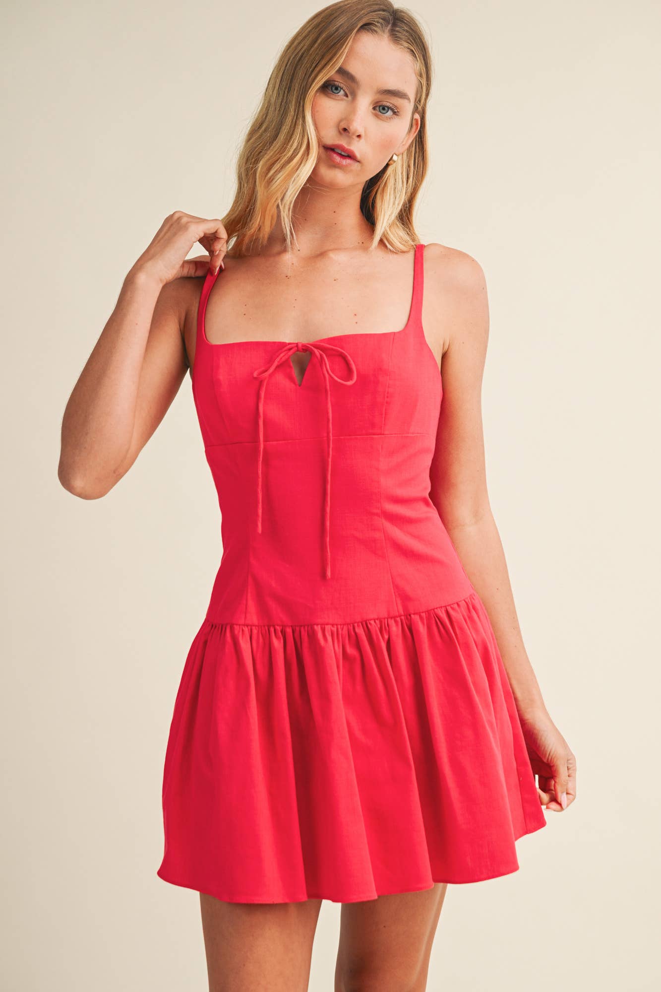 Drop Waist Skort Dress