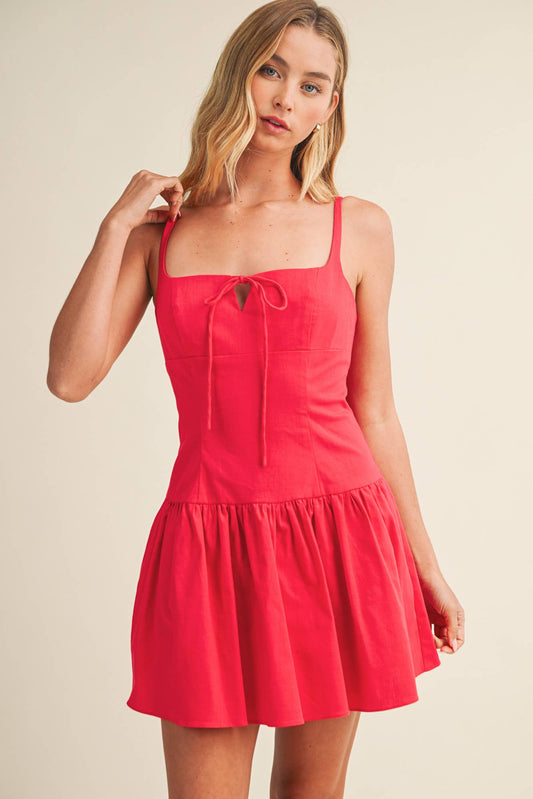 Drop Waist Skort Dress