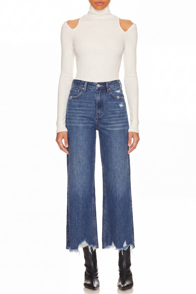 Hybrid Style Ultra High Rise Relaxed Flare Jeans