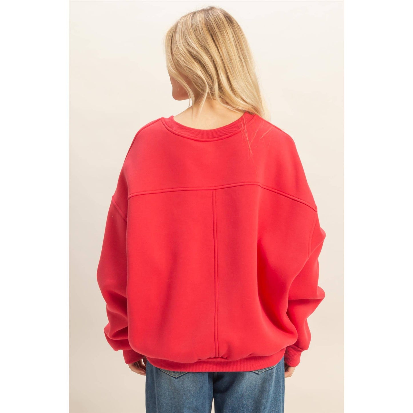 Crew Neck Oversized Sweatshirt