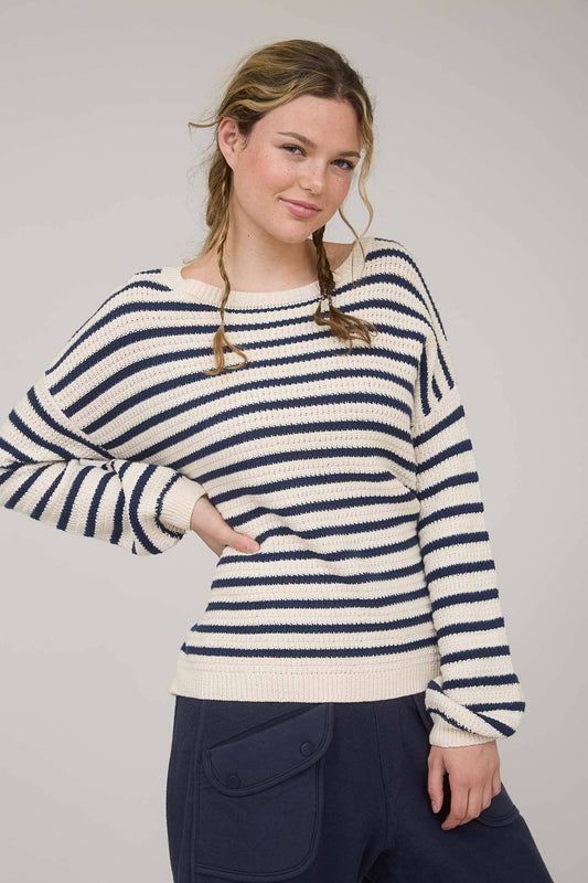 Stripe Crew Sweater