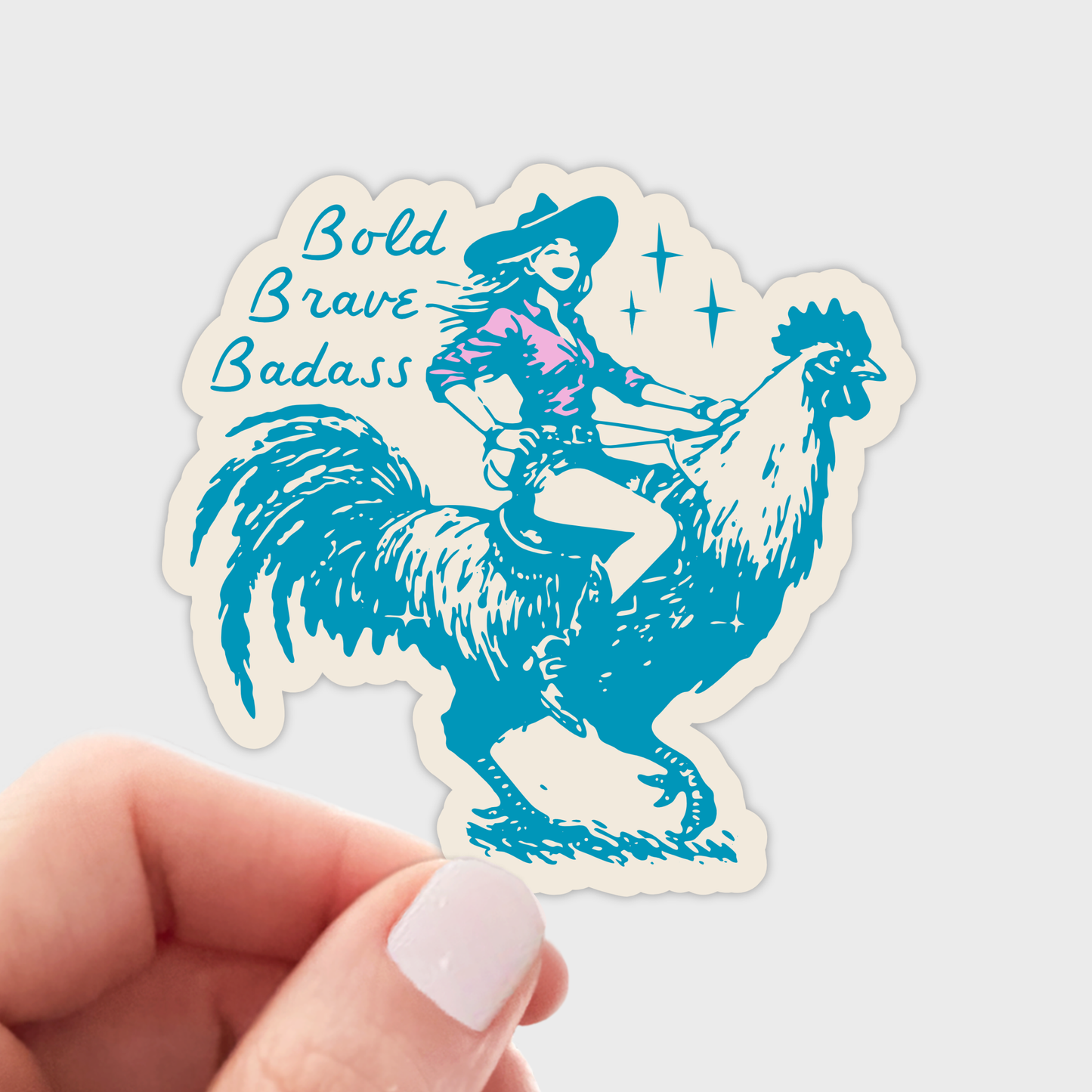 Bold Brave Badass Sticker