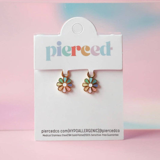 Pierced Co Rainbow Daisy Charms