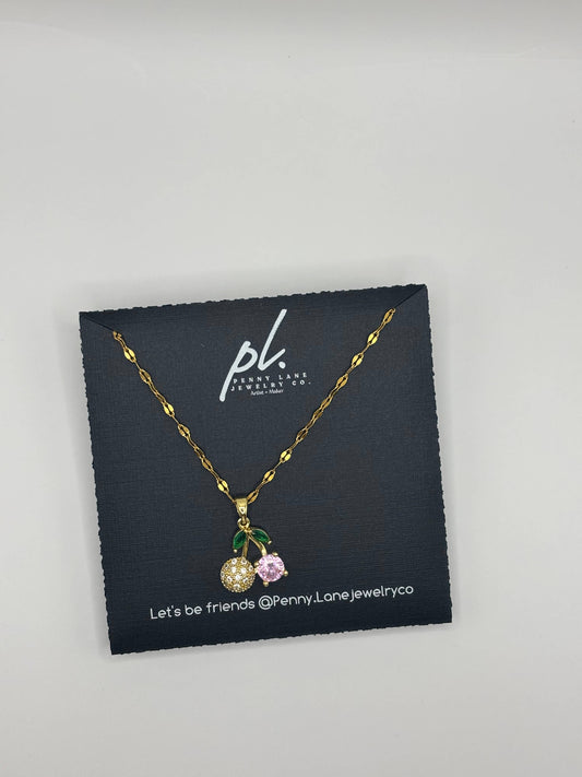 Jenny Cherry Gold Necklace