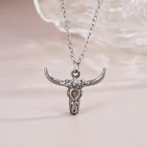 Cow Skull Necklace