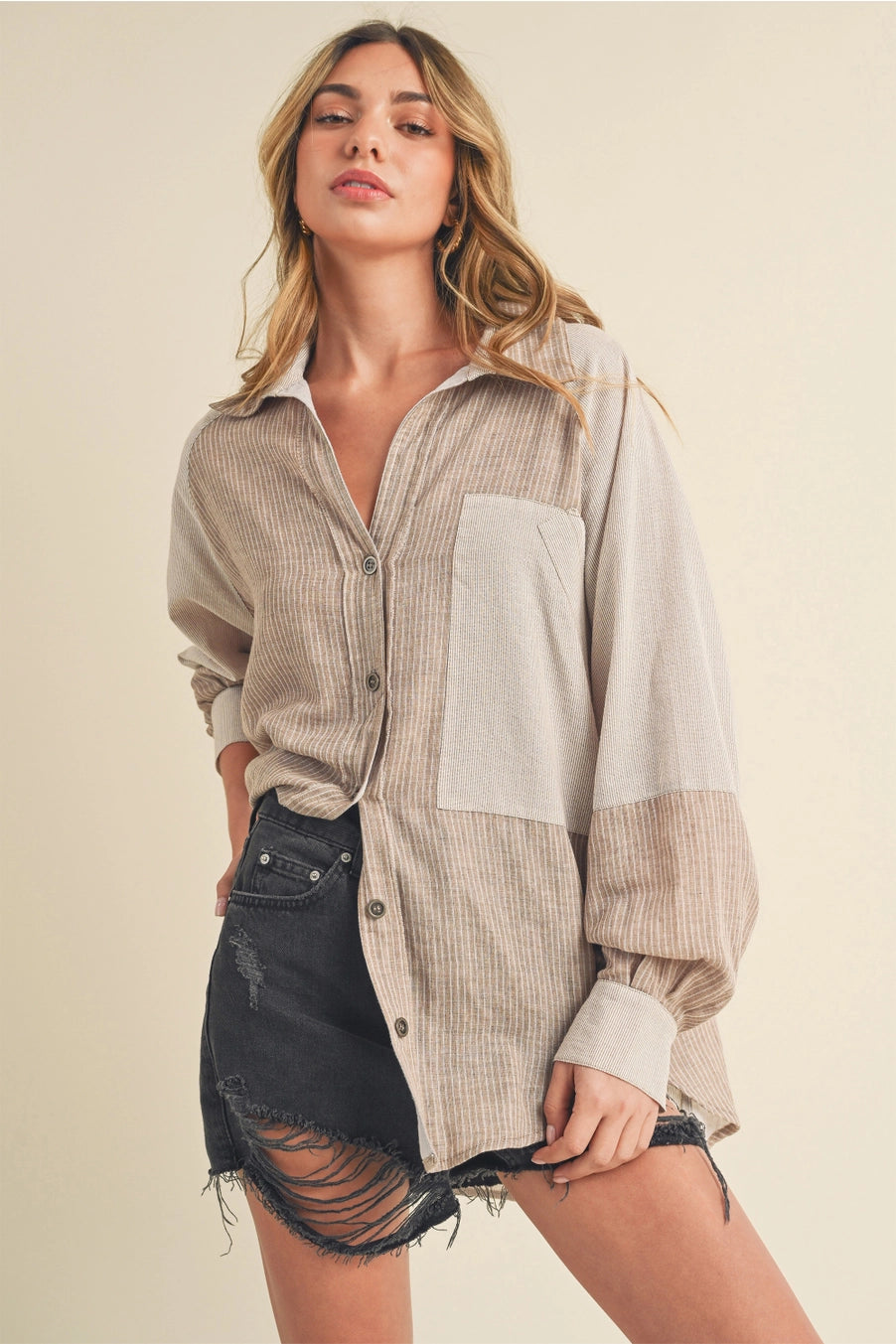 Shia Button Down Top