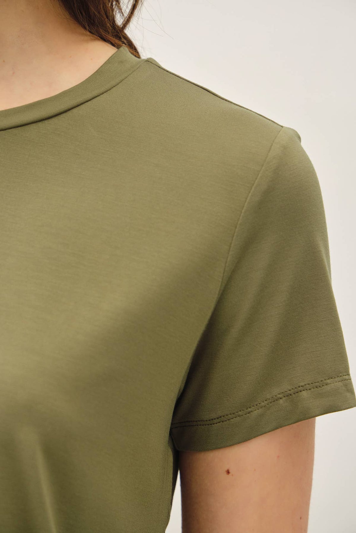 Bamboo/Modal Basic Round Neck T-Shirt