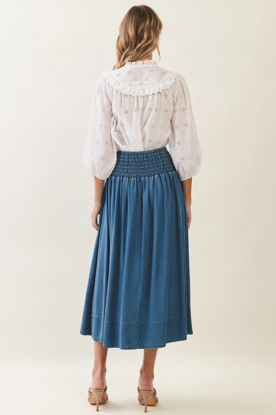 Waist Embroidered Detail Skirt