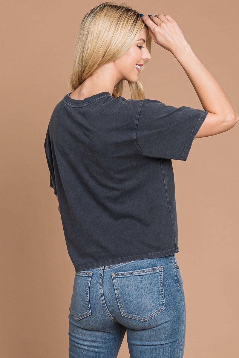 Make It A Double Graphic Crop Top