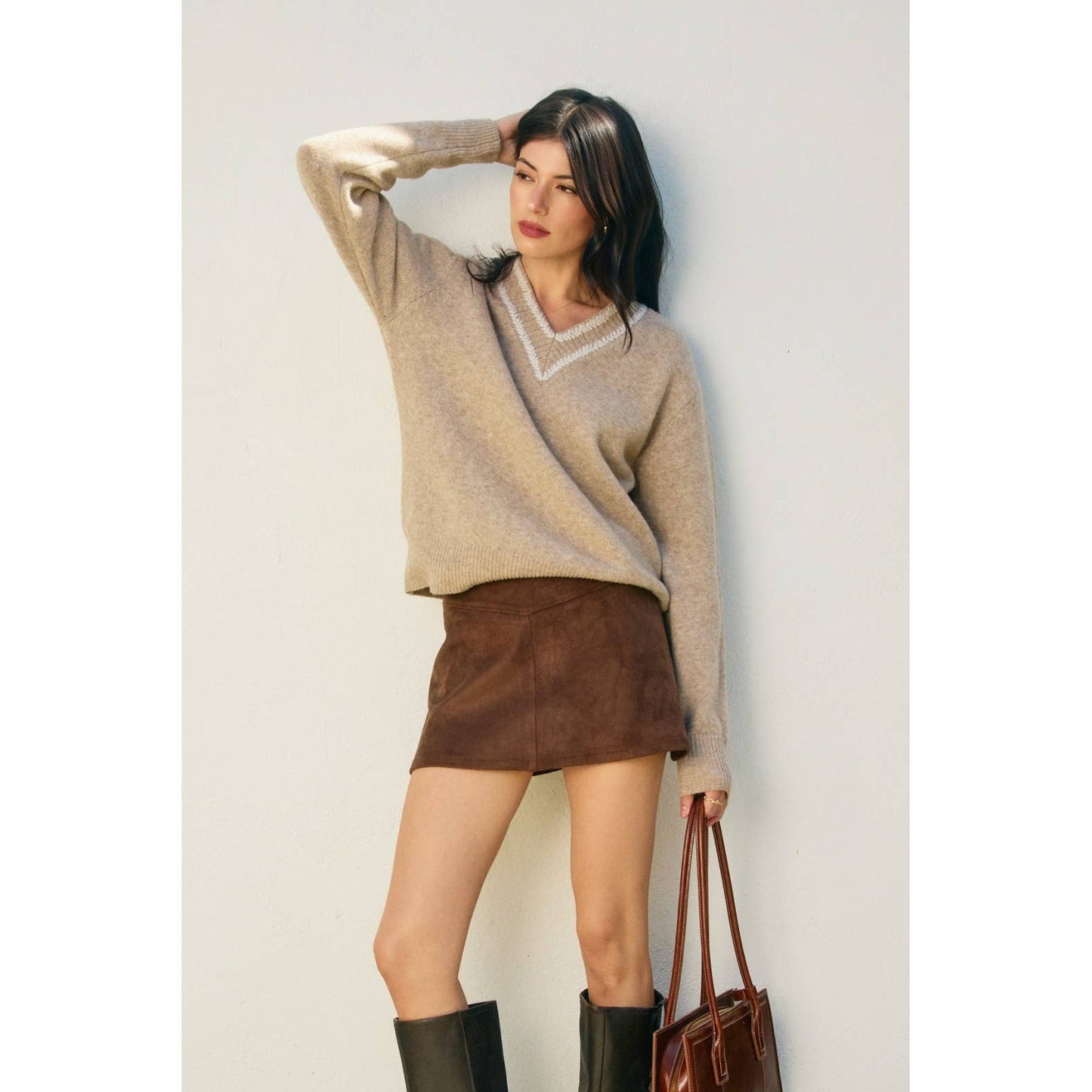 Dune Reverie Suede Mini Skirt