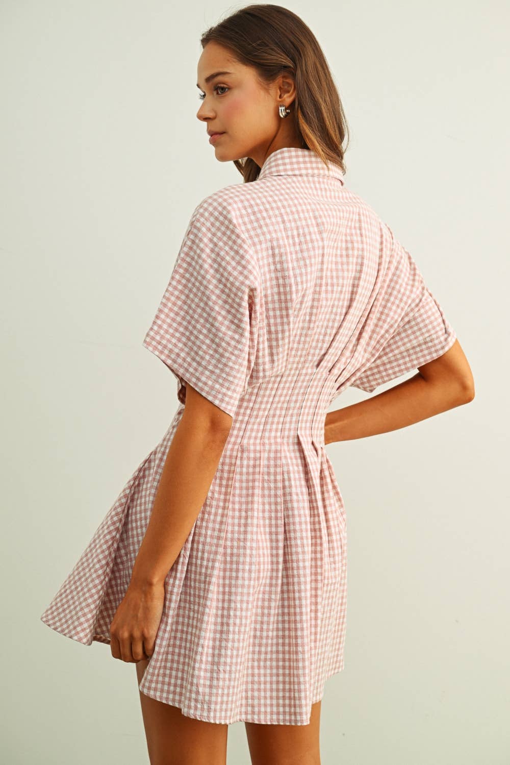 Gingham Shirt Dress