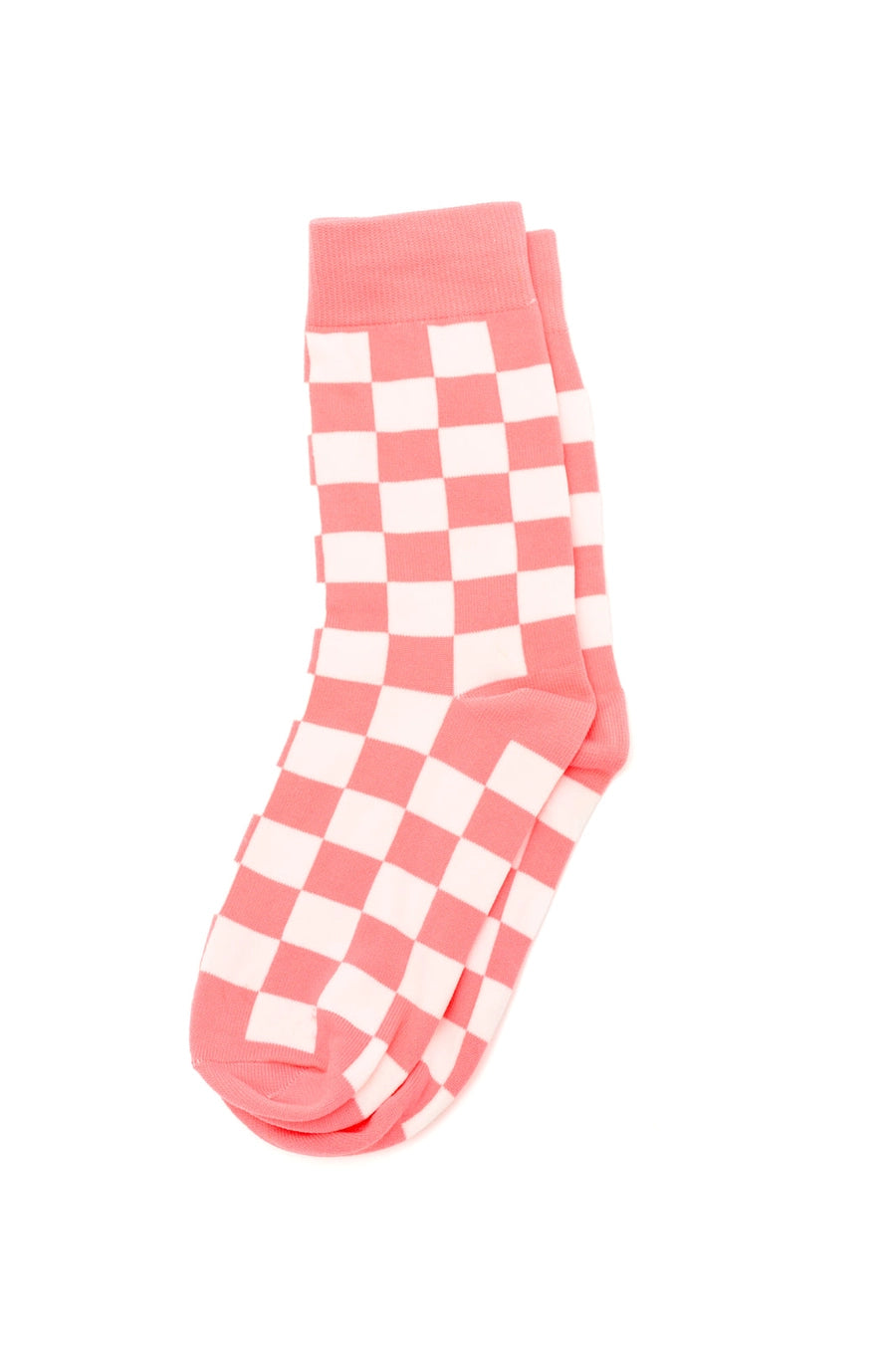 Pink Checker Socks