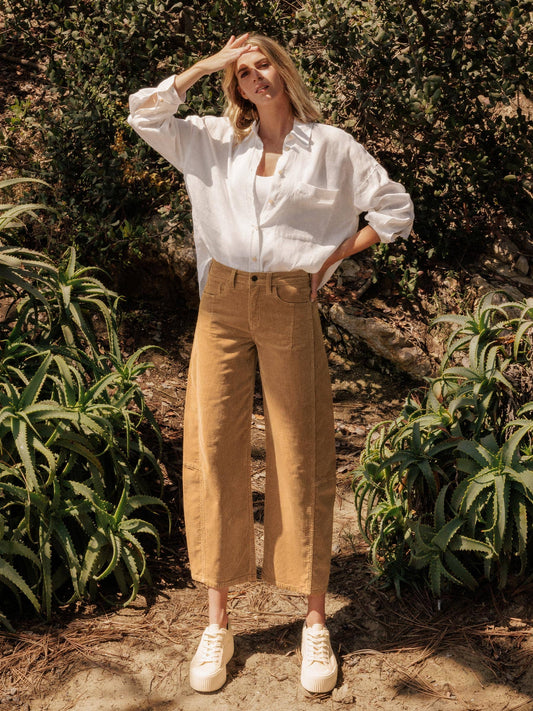 Corduroy Barrel Jeans