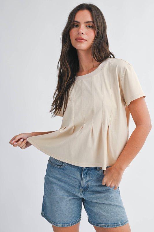 Pleated Swing Tee