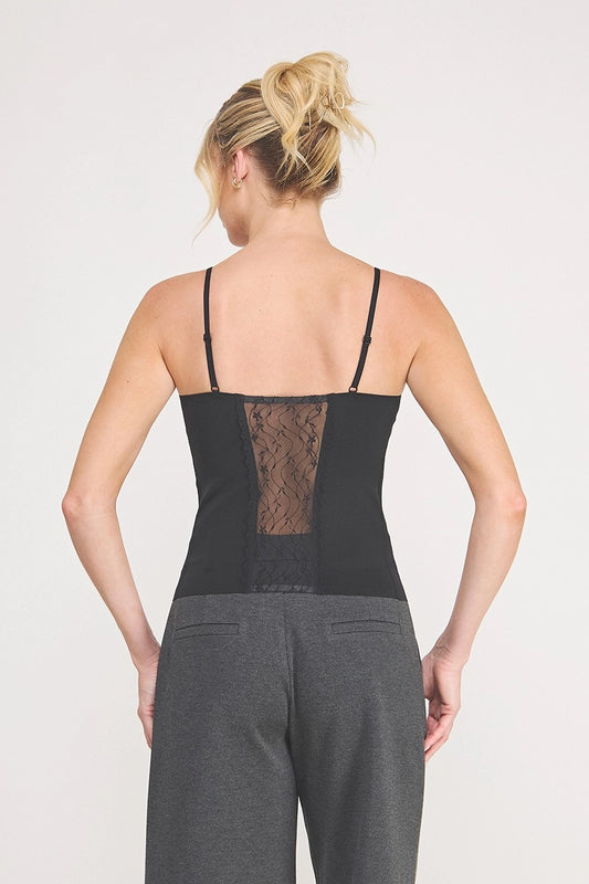 Cami Bralette with Lace Panel Detail