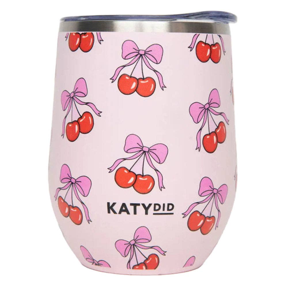Cherry Bow Wine Tumbler Cup