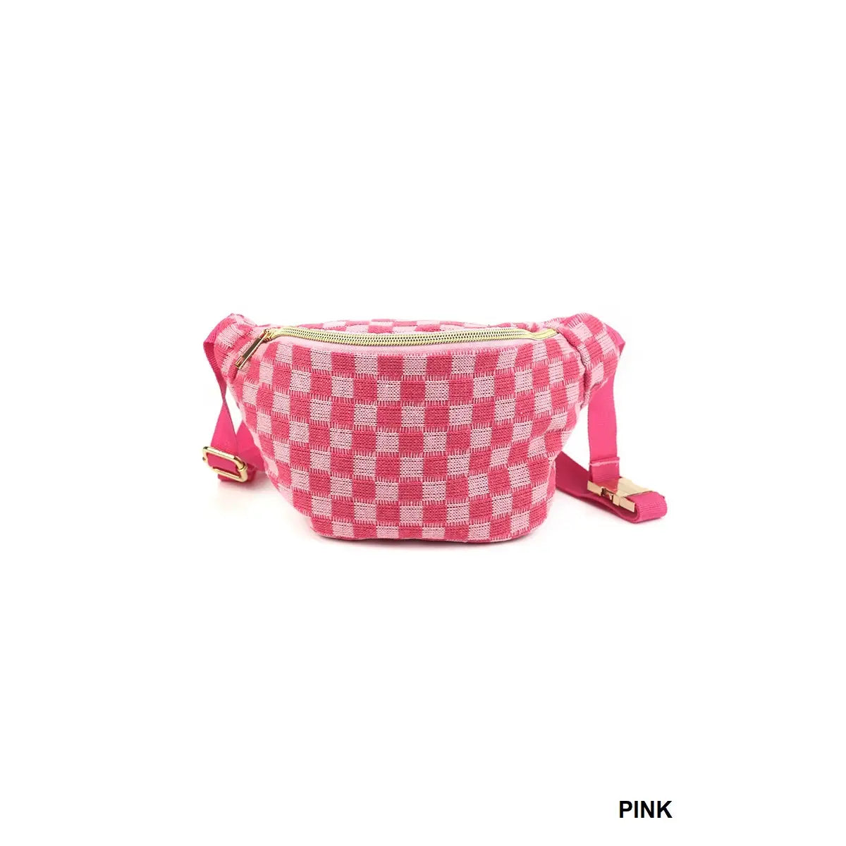 Checkered Waist Sling Bag