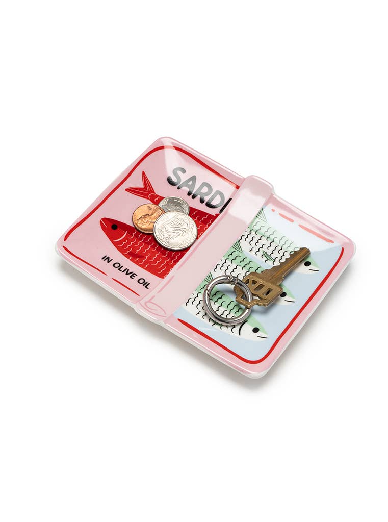 Ceramic Trinket & Jewelry Tray / Dish - Canned Sardines