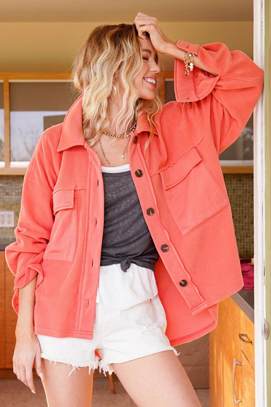 Coral Fleece Shacket