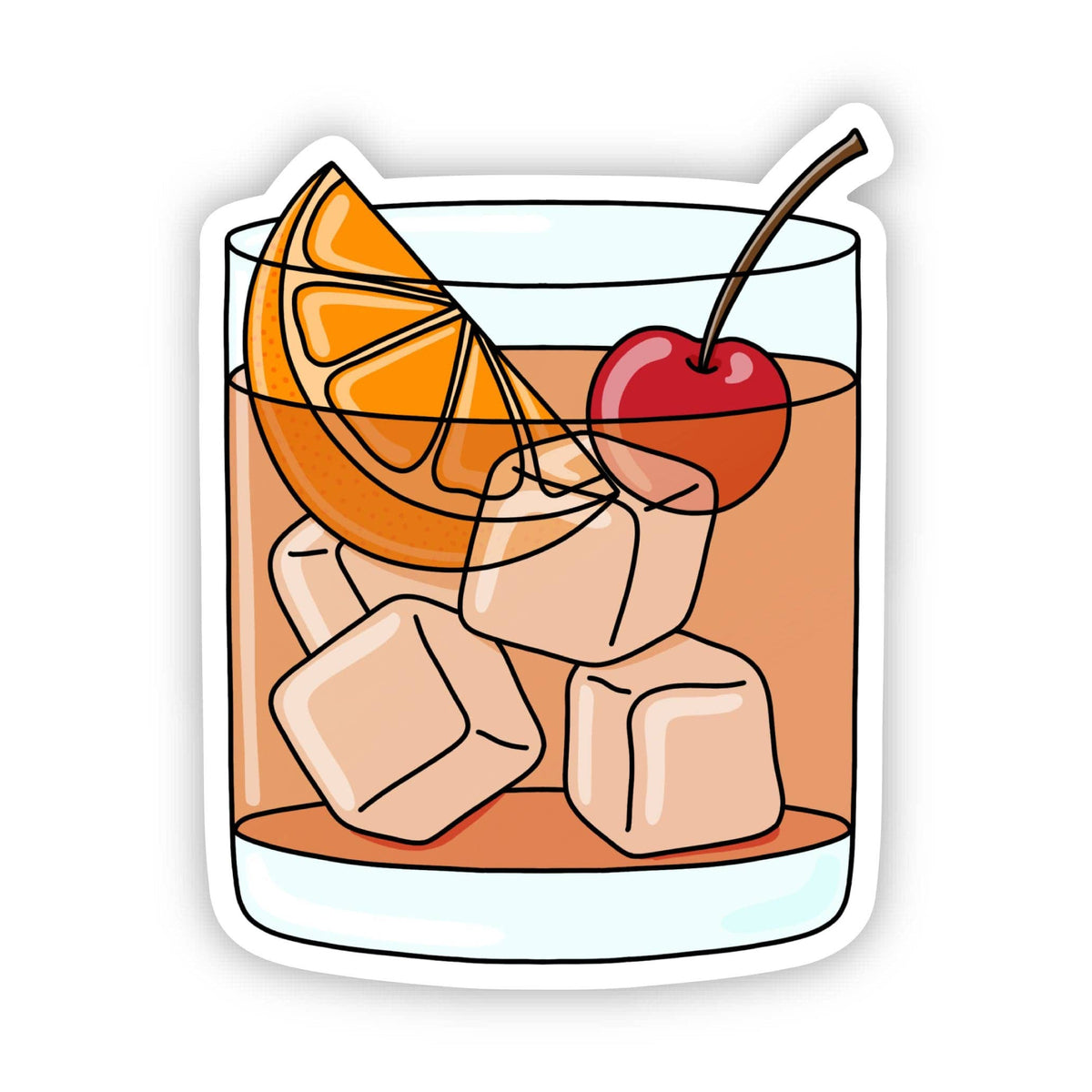 Old Fashioned Cocktail Sticker