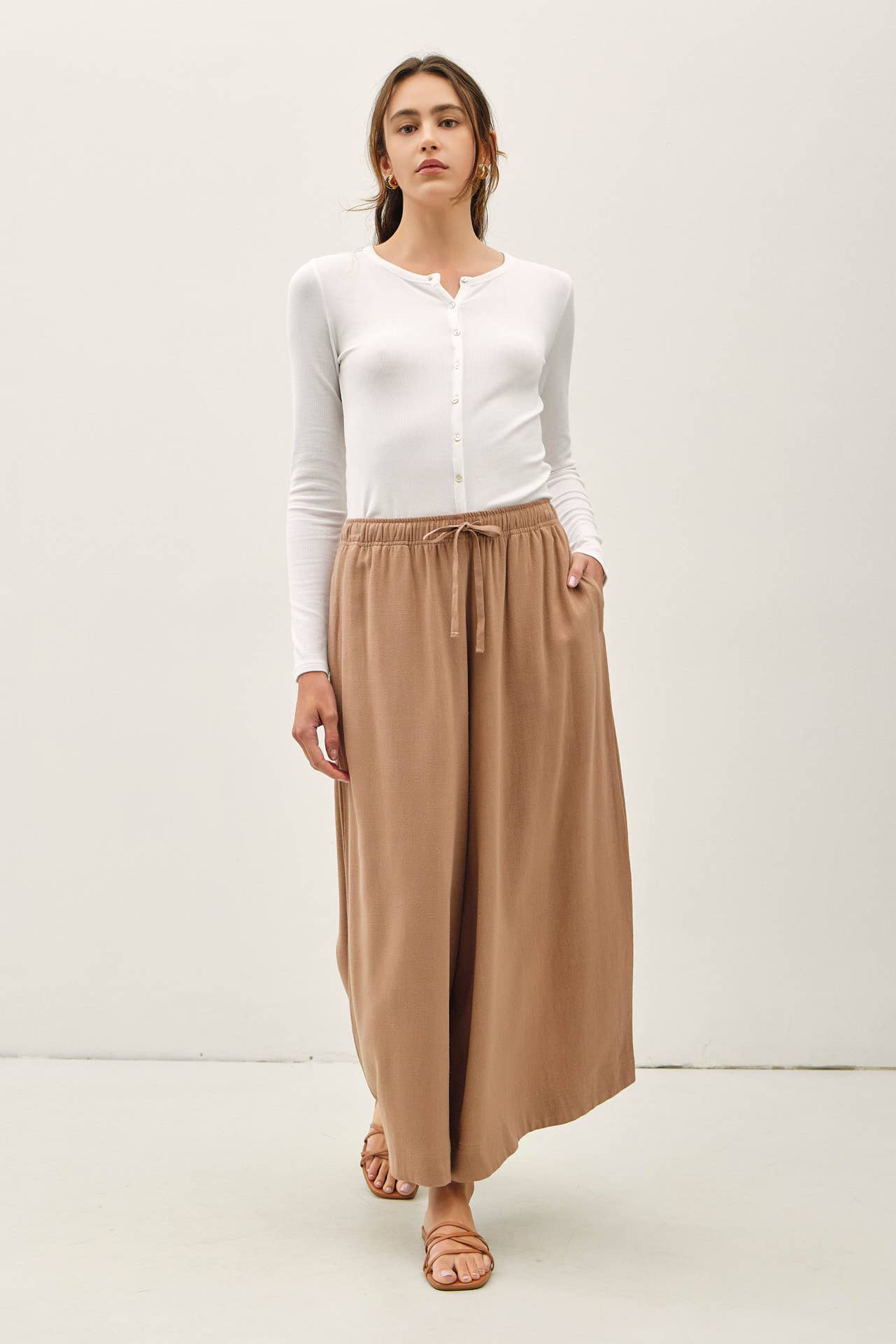 Cropped Palazzo Pants