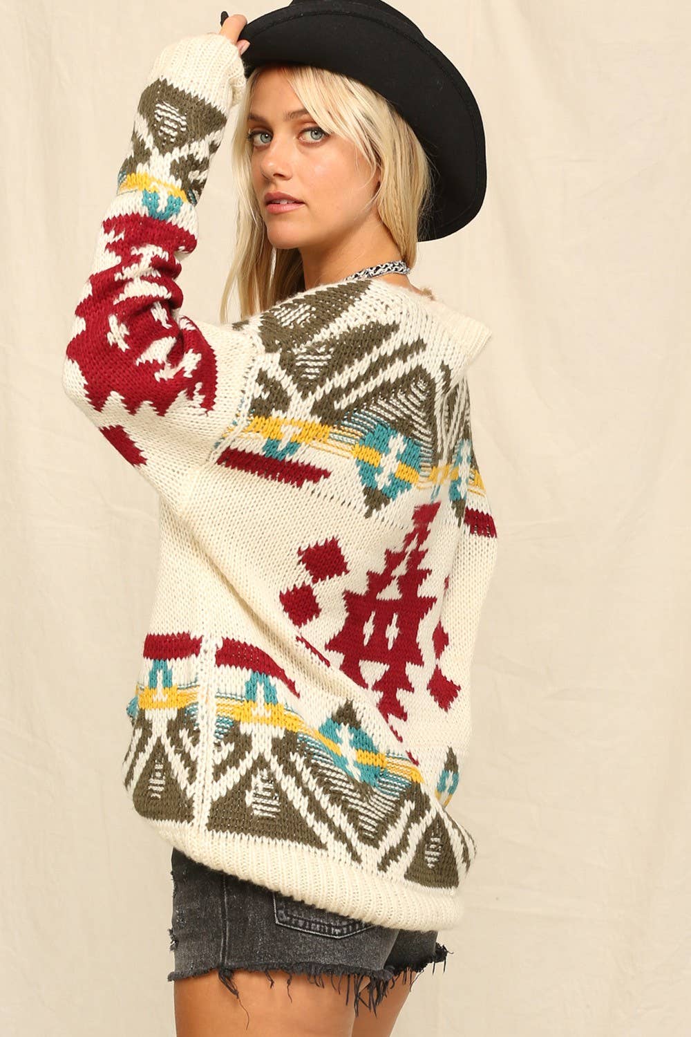 Aztec Pattern Sweater