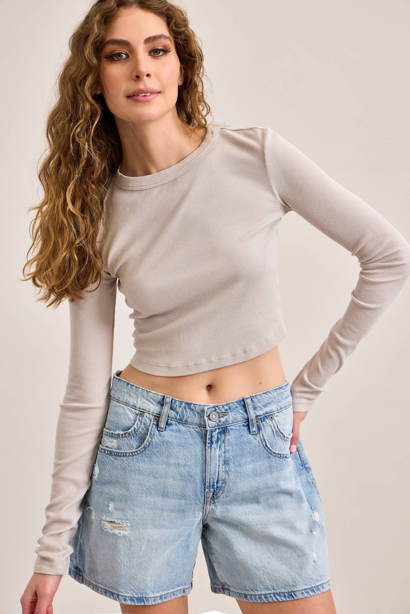 Mid-Rise Sammie Barrel Shorts
