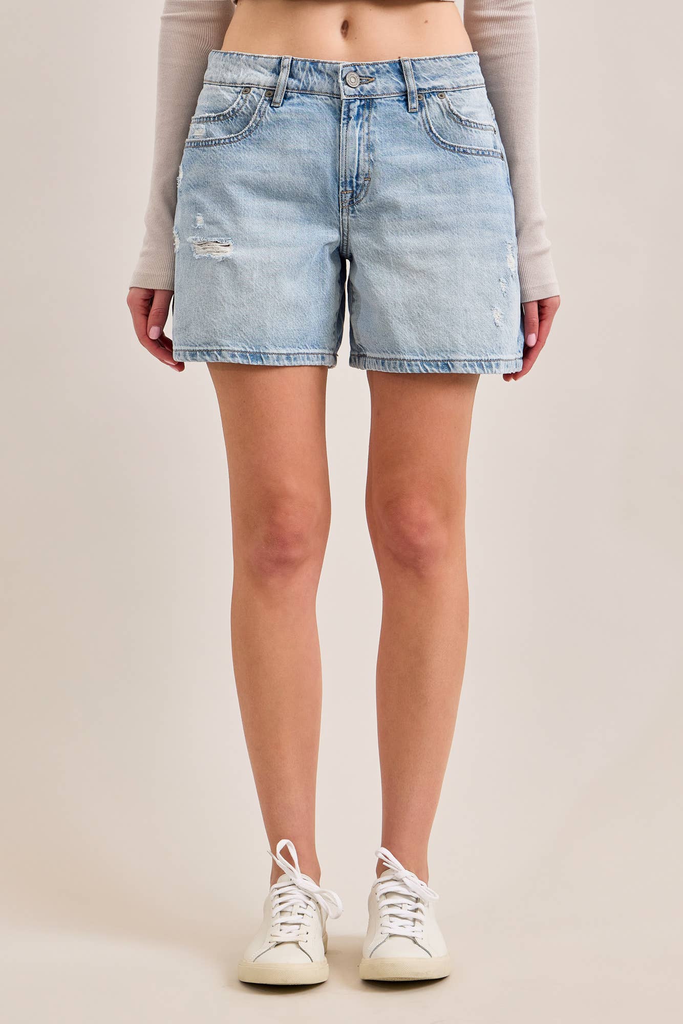 Mid-Rise Sammie Barrel Shorts