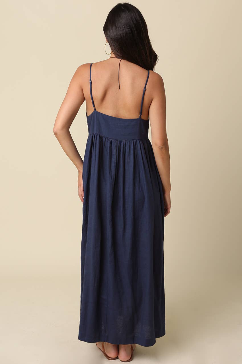 Allison Linen Cami Maxi Dress