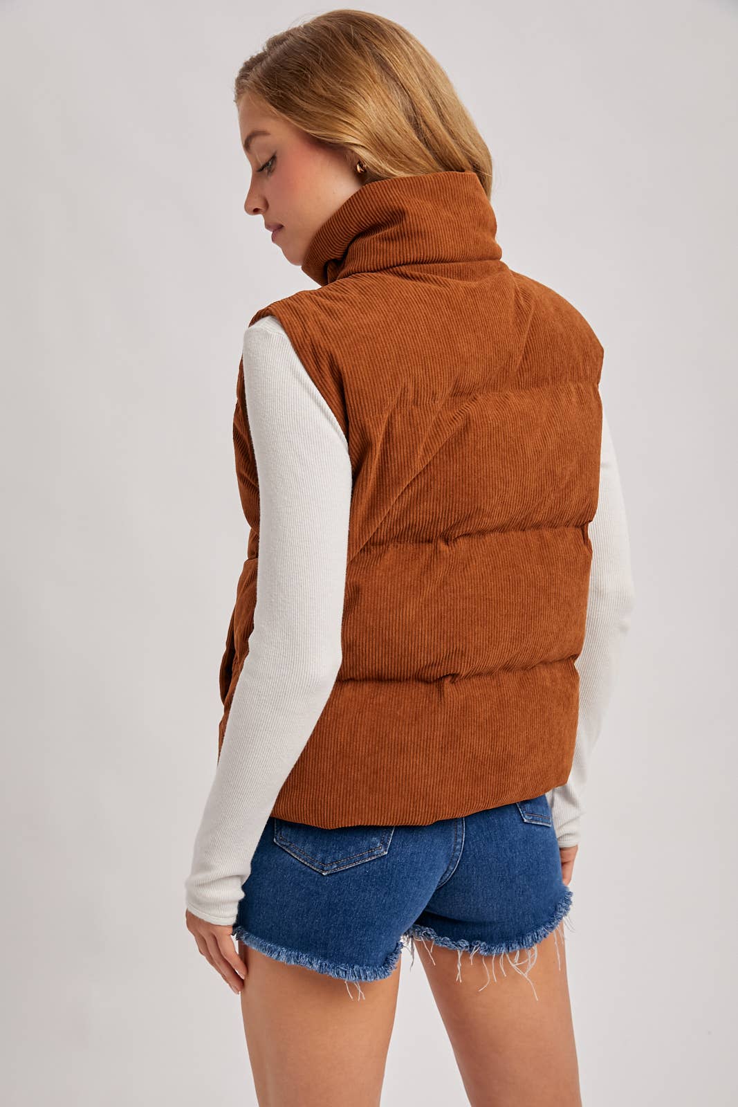 Corduroy Puffer Vest